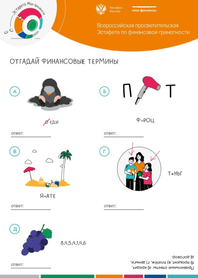 Всероссийская просветительская эстафета «Мои финансы» по теме "Ответственный кредит".